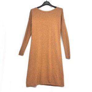 Cashmere Lord & Taylor Camel Long Sleeve Dress